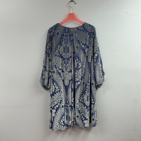 Velvet Burnout Mini Dress - WC5357 - Picture 2 of 2